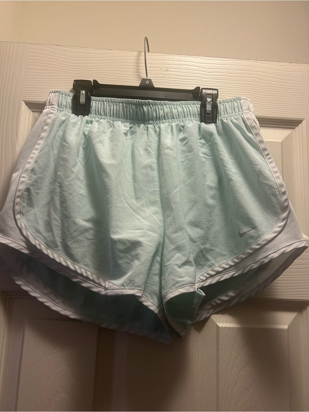 Nike Women's Mint Green Athletic Running Shorts